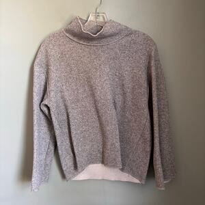 For the Republic Grey Mock Neck Sweater